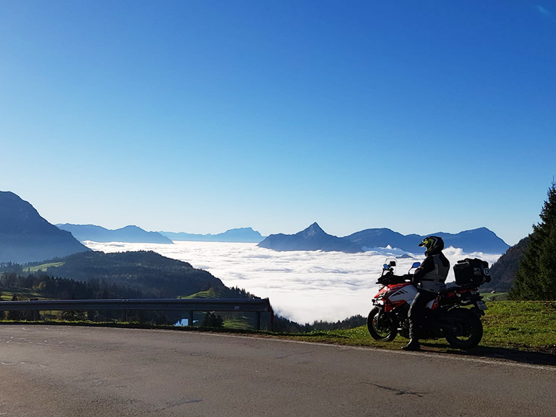 Herrliche Aussicht auf das Nebelmeer.